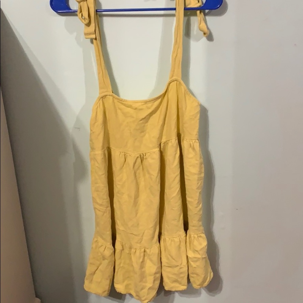 Publik- Yellow Ruffle Dress (Short)